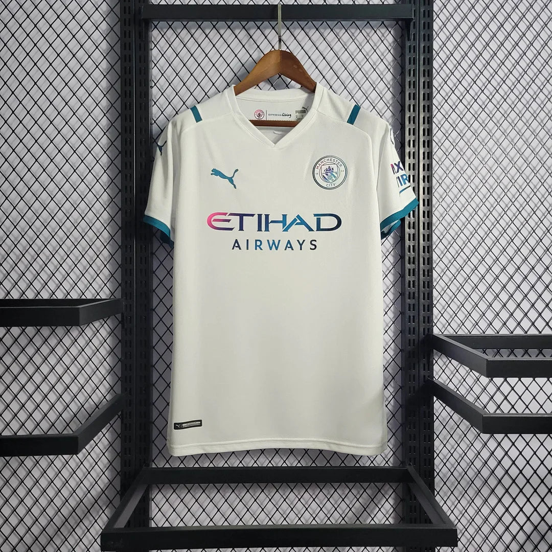 2021/2022 Retro Manchester City Away Football Shirt