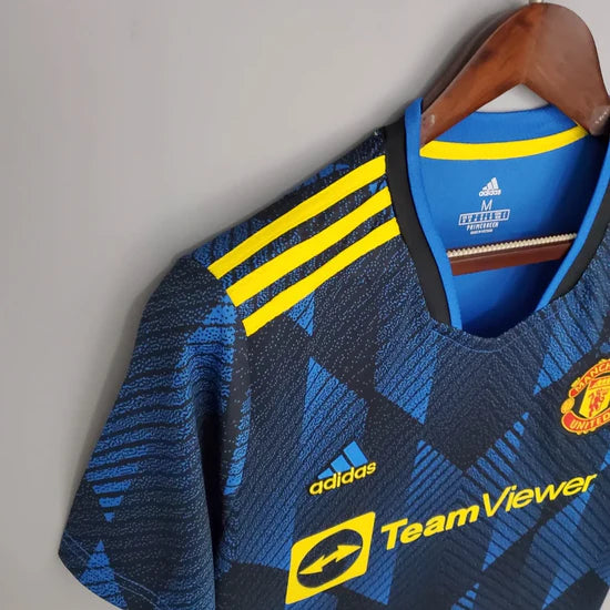 2021/2022 Retro Manchester United Third Away Football Shirt