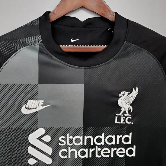 2021/2022 Retro Liverpool Goalkeeper Black Football Shirt