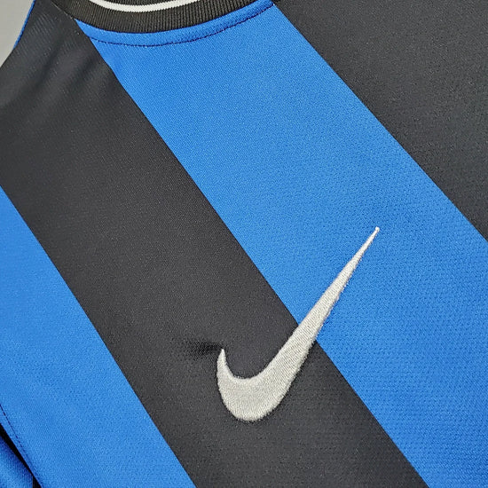 2009/2010 Retro Internazionale Milan Home UEFA Champions League Edition Football Shirt