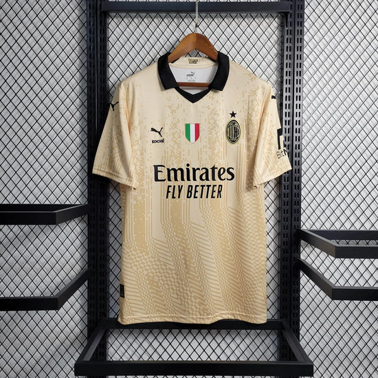 2022/2023 AC Milan Goalkeeper Special Edition Gold Football Shirt