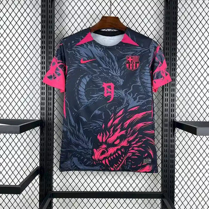 2025/2026 Barcelona Dragon Special Edition Dark and Pink Football Shirt