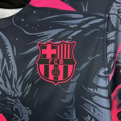 2025/2026 Barcelona Dragon Special Edition Dark and Pink Football Shirt