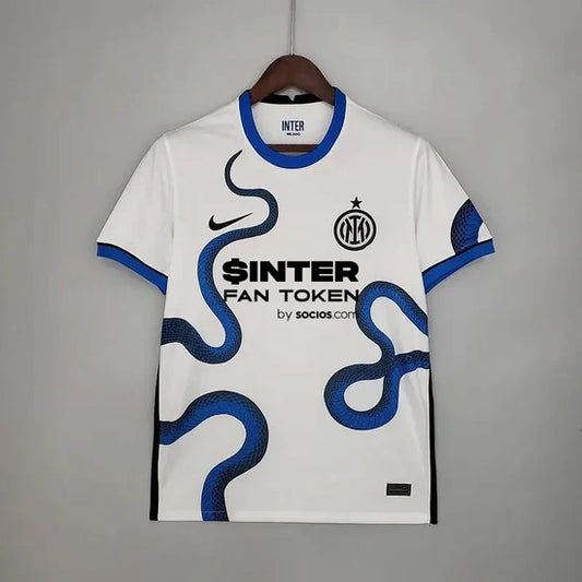 2021/2022 Retro Internazionale Milan Away White Football Shirt