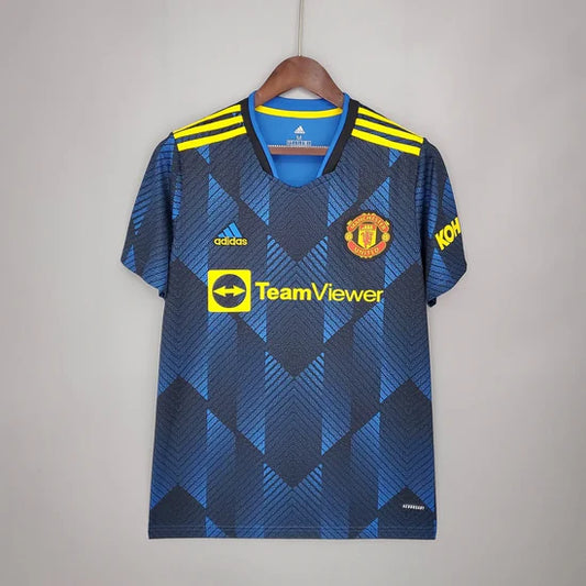 2021/2022 Retro Manchester United Third Away Football Shirt
