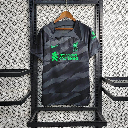 2023/2024 Liverpool Goalkeeper Black Football Shirt