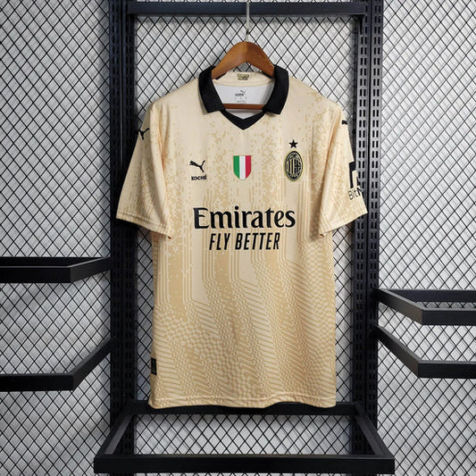 2022/2023 AC Milan Goalkeeper Special Edition Gold Football Shirt