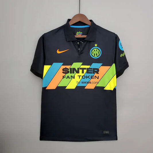 2021/2022 Retro Internazionale Milan Third Away White Football Shirt